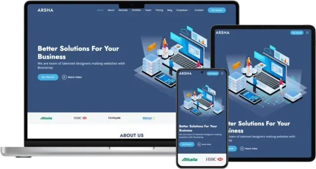 Free Corporate Bootstrap HTML Template